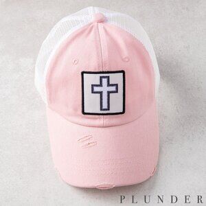Pink Cross Hat